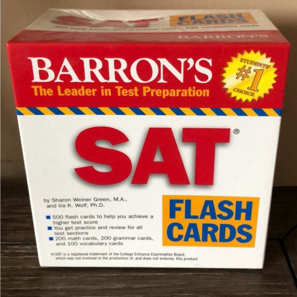 ⬇️Barron’s SAT flash cards
